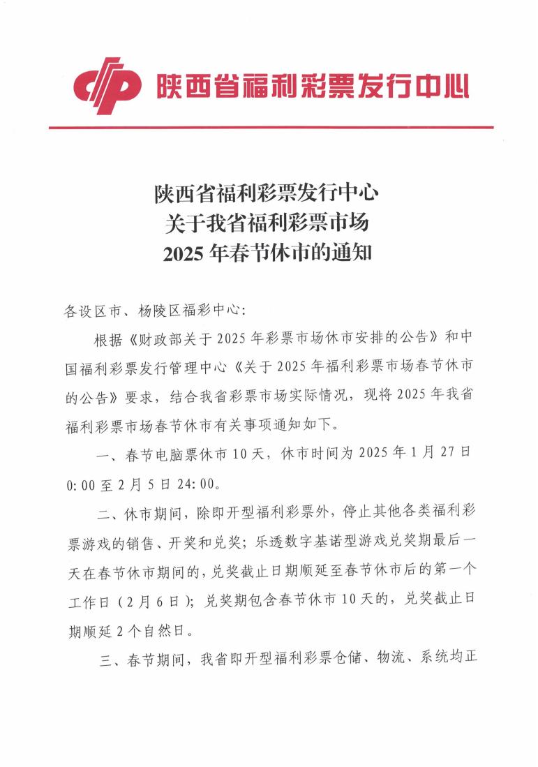 关于我省福利彩票市场2025年春节休市的通知_00.jpg